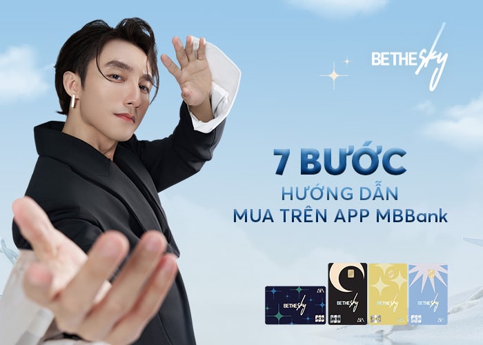 Các bước mua thẻ Be The Sky trên App MB Bank