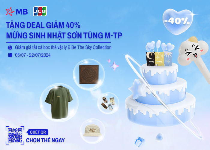 Chương trình ưu đãi giảm 40% cho khách hàng khi mua box Be The Sky và các sản phẩm thuộc Be The Sky